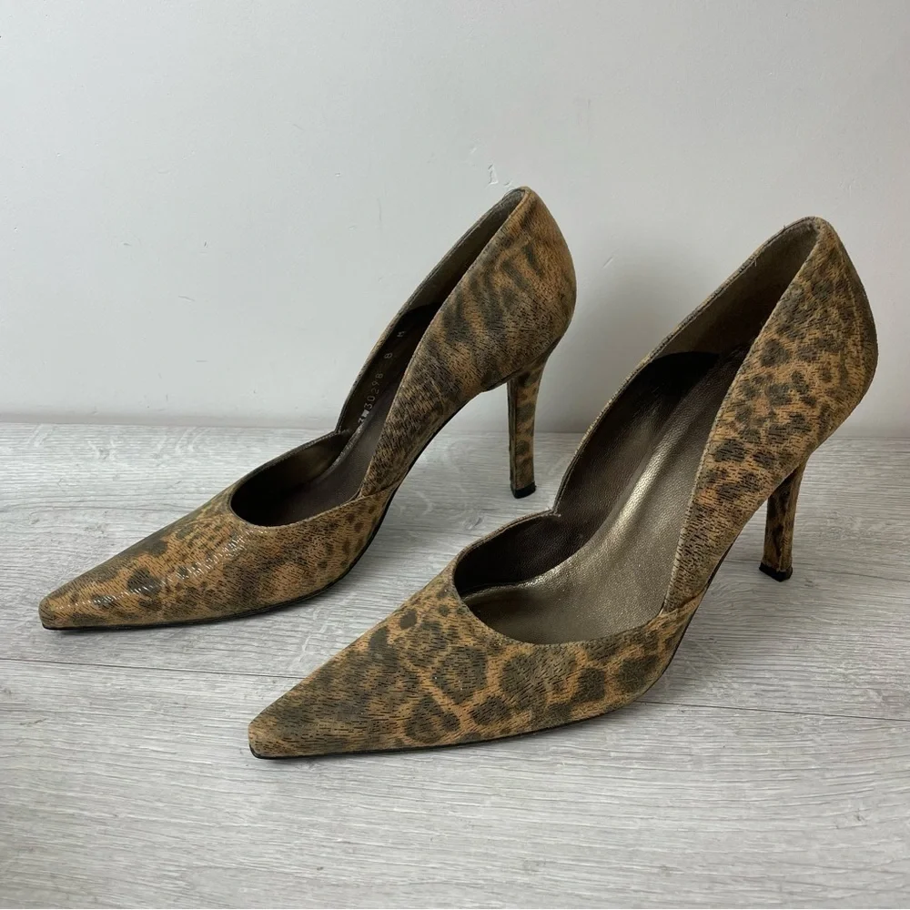 Stuart Weitzman Stiletto Animal Print Heels Size 8